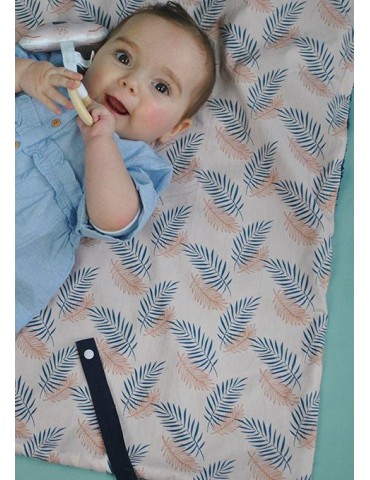 Tapis de jeu Feuillage rose