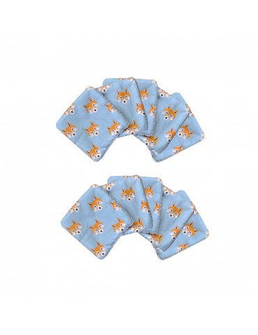Lot de 10 lingettes Renards...