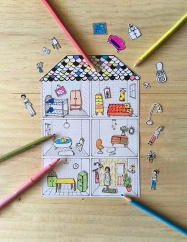 Ma jolie maison à colorier