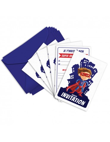 Super invitation super heros