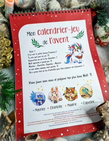 Calendrier / jeu de l'avent