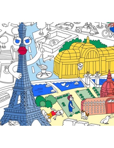 Poster à colorier - Paris