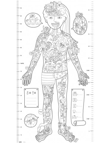 Coloriage poster XXL - My Body