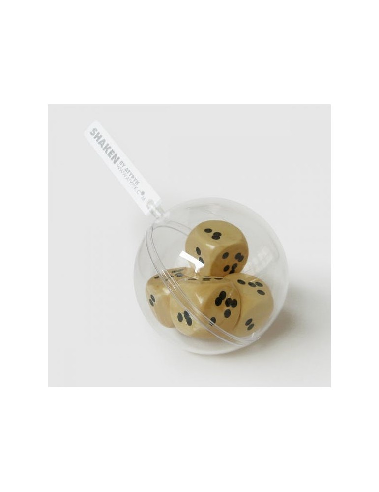 Cayro - Jeu De Dés De Poker - Tasse + 5 Dés De Poker - Tasse en Cuir Doublée