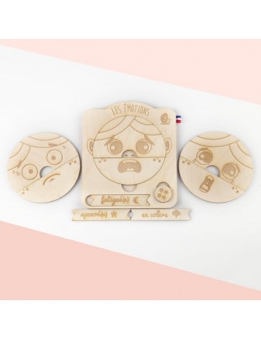 Le jeu des émotions en bois