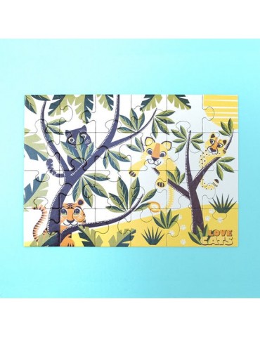 Puzzle 24 pièces Love Cats