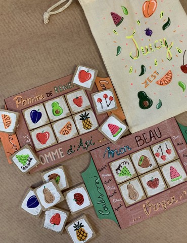 Loto en bois 12 pièces - JUICY